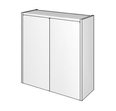 ARMOIRE DE TOILETTE NEW ICE 60CM BLANC