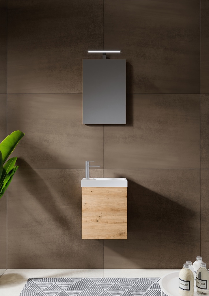 SOUS MEUBLE LAVE-MAINS NEW ICE 40CM BLANC