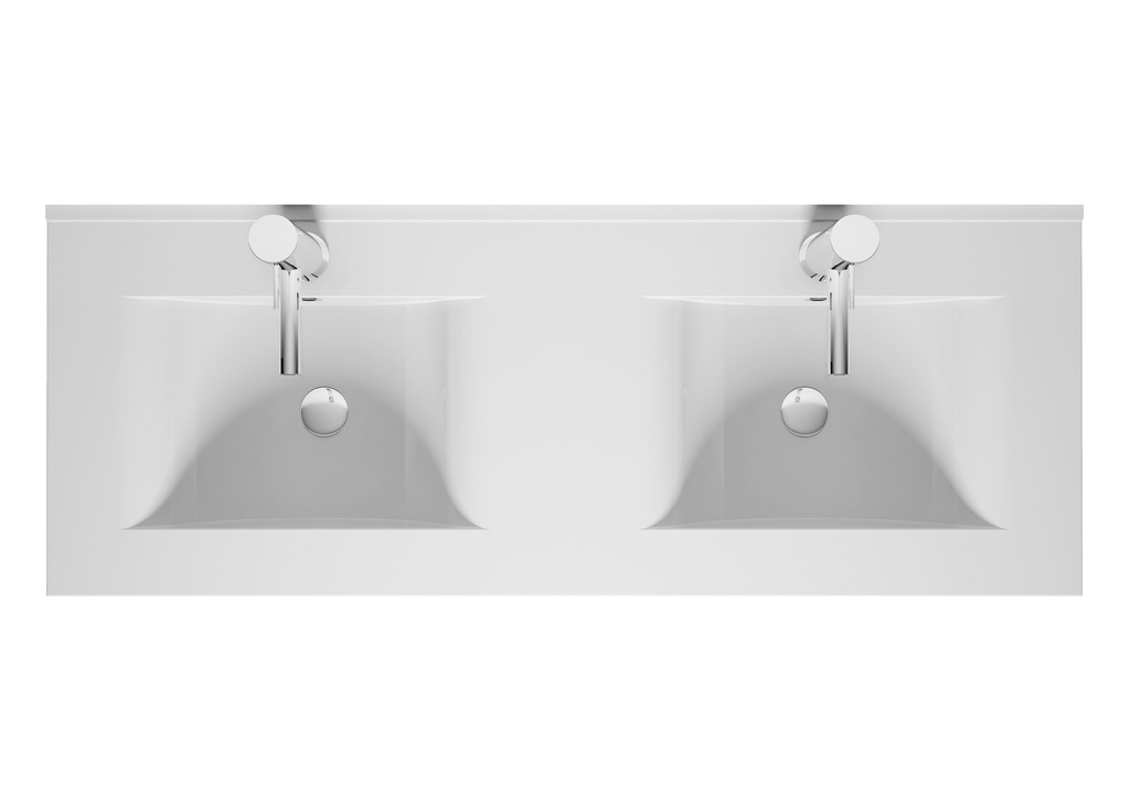 VASQUE CERAMIQUE WAVE NEW ICE 120CM BLANC