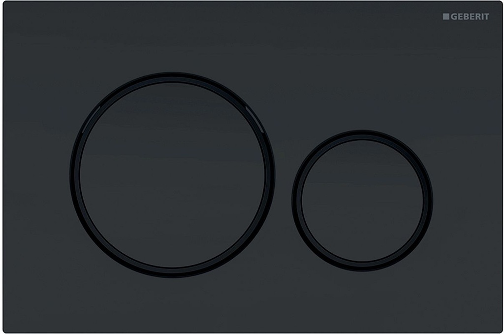PLAQUE DE COMMANDE GEBERIT SIGMA 20 NOIR MAT LAQUE 115882161