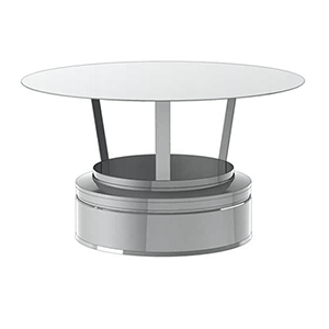 CHAPEAU STANDARD INOX DOUBLE PAROI 250mm