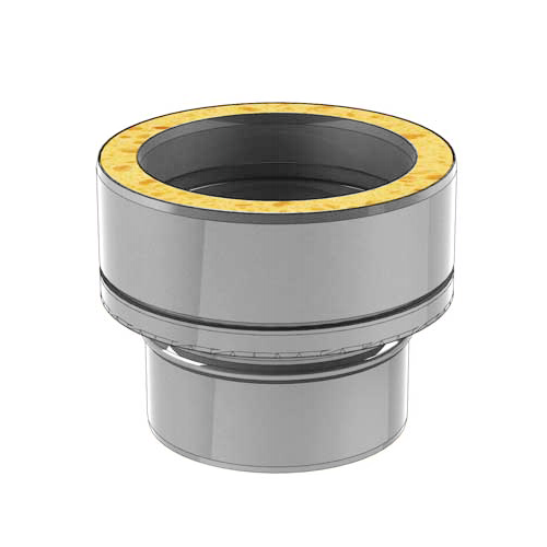 CONNEXION INOX SIMPLE PAROI M A DOUBLE PAROI F 150mm