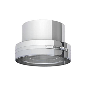 CONNEXION INOX DOUBLE PAROI M A SIMPLE PAROI F 80mm