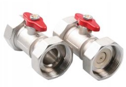 VANNE A BILLE CIRCULATEUR 6/4 X 4/4 AVEC FLOW VALVE