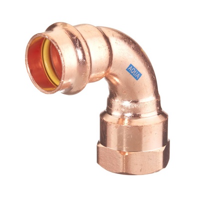 COUDE A SERTIR V-PRESS AQUAGAS 1/2F X 15mm