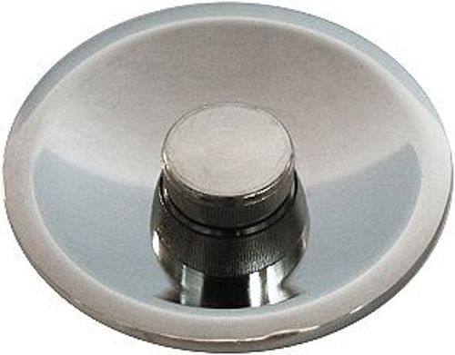 PLAQUE DE RUE RONDE CHROME 3/4 X 1/2