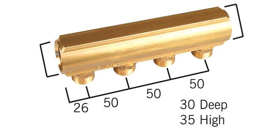 COLLECTEUR LAITON HENCO 4/4 7 SORTIES EUROCONE 3/4
