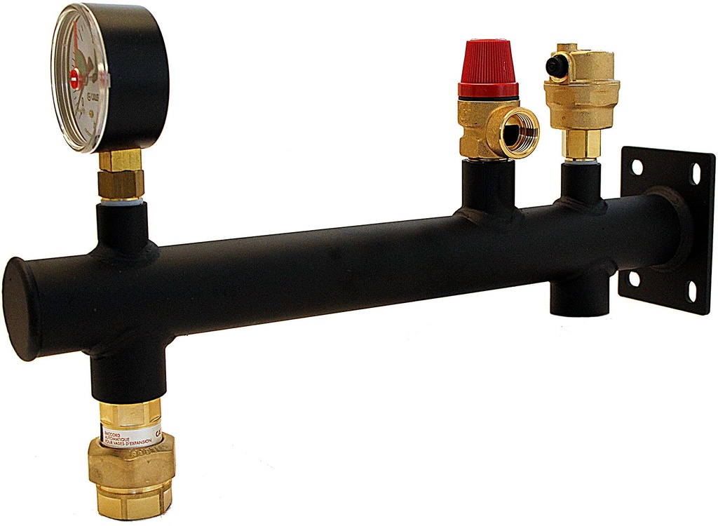 COLLECTEUR PORTE-ACCESSOIRES MONTE ACIER 3/4"  3BAR