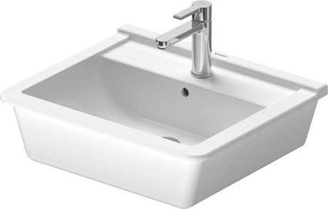 VASQUE ENCASTREE DURAVIT STARCK3 560mm X 465mm AVEC PLAGE DE ROBINETTERIE