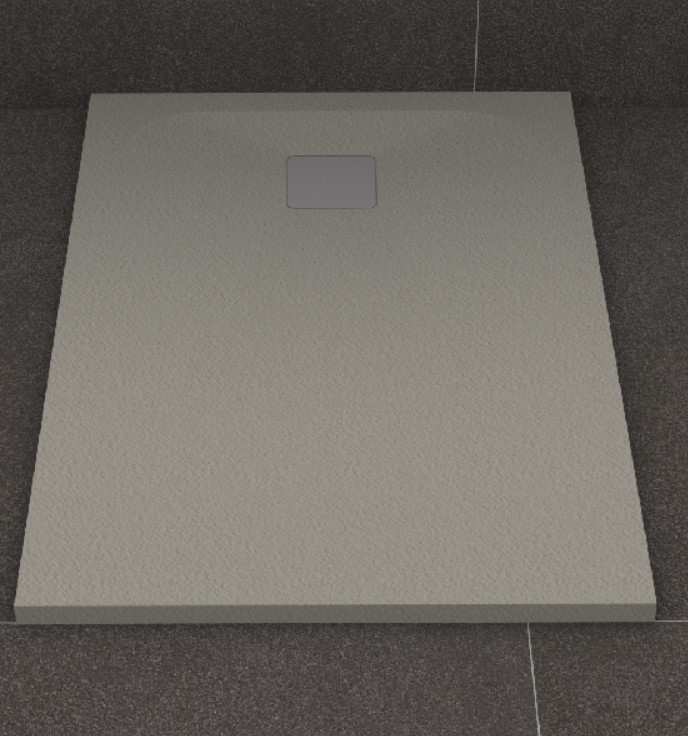 TUB DE DOUCHE ANTI DERAPANT IDEAL STANDARD ULTRA FLAT S 160 X 90 CONCRETE GREY