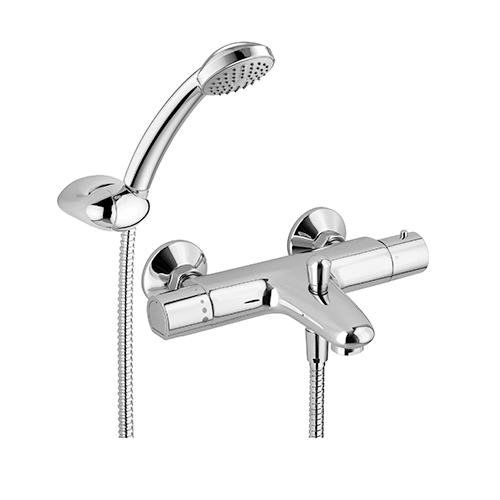MITIGEUR THERMOSTATIQUE BAIN DOUCHE NU PAFFONI EQUO STAR CHROME