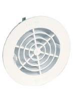 GRILLE PVC BLANC RONDE AVEC MOUSTIQUAIRE 100mm