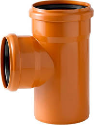 TE PVC 87°30 MF 110MM JOINT LIBRE ROUGE