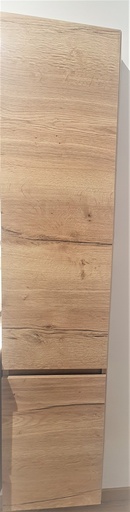 [PS014T35RK59] COLONNE SQUARE DROITE 2 PORTES HAUTEUR 168cm X 35cm CHENE HALIFAX K59