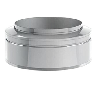 [X025080] CONE DE FINITION INOX DOUBLE PAROI 80mm