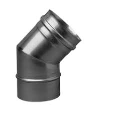 [FU09150DET] COUDE INOX SIMPLE PAROI 45° 150