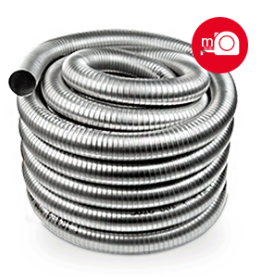 [DSA20180] FLEXIBLE INOX 316 DOUBLE PAROI 180mm