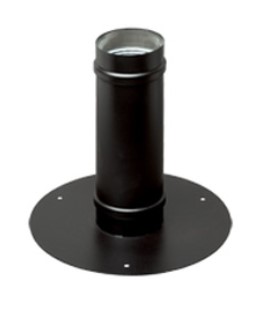 [FU5N49100] PASSAGE MURALE ROND INOX SIMPLE PAROI NOIR 100