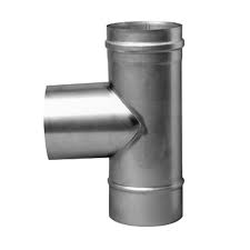 [FU12100] TE INOX SIMPLE PAROI 100