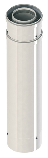 [CPALUTA1S06/10] ALLONGE VENTOUSE PP/ALU EXPO INOX 1M 60/100