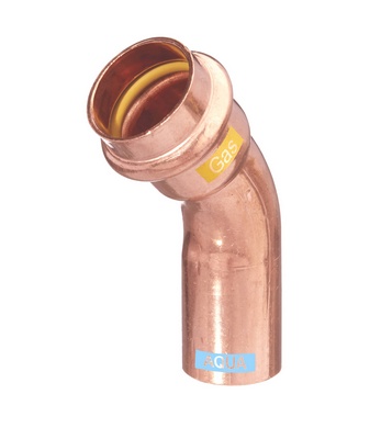 [12135AGS] COUDE A SERTIR V-PRESS AQUAGAS MF 45° 35mm