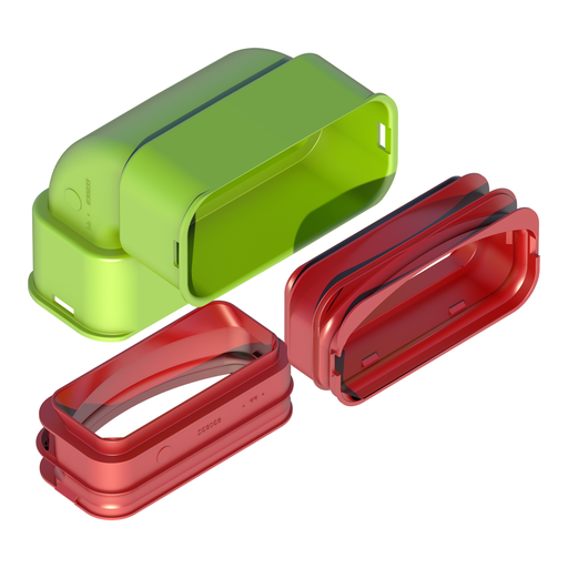 [0188577] COUDE VERTICAL POUR CONDUIT PLAT UBBINK 60 X 130mm