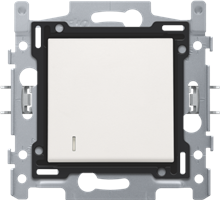 [101-672] INTERRUPTEUR NIKO BLANC BIPOLAIRE+TEMOIN