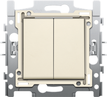 [100-62600] INTERRUPTEUR NIKO DOUBLE 2 DIRECTIONS CREME
