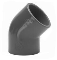 [12050PVC] COUDE PVC PRESSION 45° FF 50MM