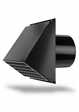 [0000-4585] GRILLE MURALE EXTERIEURE DUCOFLEX 180mm NOIR