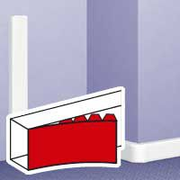 [010524] COUVERCLE POUR DLP DESIGN - BLANC - LARGEUR 130 MM - LONGUEUR 2 M